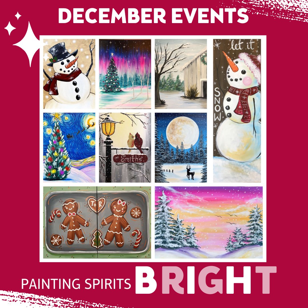 Unwrap the Joy of December with Paint and Sip at Pinot's Palette Kenwood